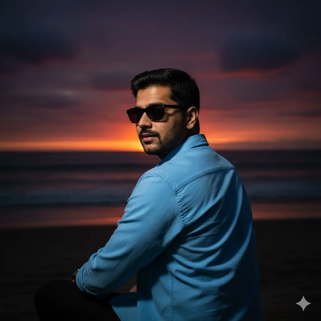 Flash Portrait Beach